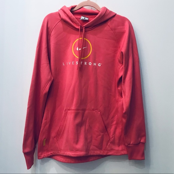 Nike pink Livestrong Center sz Medium sweatshirt hoodie - Picture 2 of 7